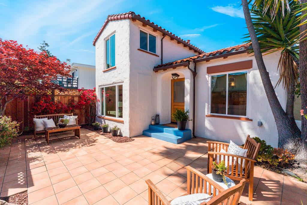 You know that perfect balance between historic charm and modern convenience? This renovated Rio cottage captures it, with Spanish-style character and thoughtful updates for todays living. Hop down to the beach, stroll the train tracks to Aptos Village, or enjoy your sunny courtyard where morning coffee feels like a mini vacation. The renovated kitchen is your daily hub with new appliances, great storage, and an induction cooktop that makes cooking a pleasure. Hardwood floors run through bright rooms while the cozy dining room anchors family meals and dinner parties. Two ground-floor bedrooms and a full bath make living easy, while the upstairs primary retreat offers a private escape. Smart technology handles the details, irrigation responds to weather, laundry connects to your phone, Google Nest manages climate, and an EV charger powers up overnight. The courtyard invites morning stretches or evening refreshments, while friendly neighbors create that rare sense of community. Close to Venus or Pixie Deli for a bite, or hit the dog-friendly beach when the mood strikes. Whether you're downsizing, working remotely, or seeking a second home near the ocean, this Rio cottage proves charm and convenience can truly coexist.