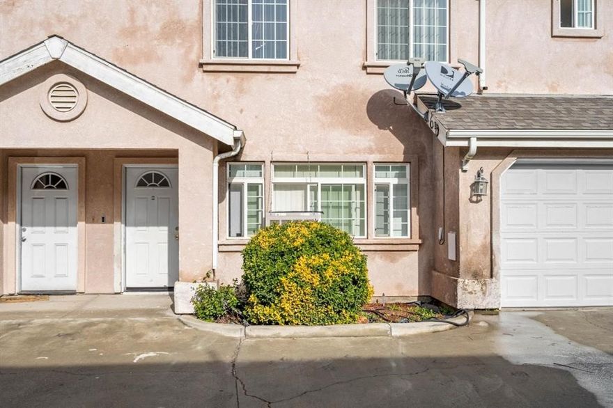Charming 3-bedroom condo in the heart of Merced!  This inviting 3-bedroom, 2.5 bath condo offers 1,749 sf of comfortable living space.  Built in 2005, this well-maintained property combines convenience and value with a spacious, functional layout perfect for modern living.  The main level features an open-concept living and dining area, ideal for both relaxing and entertaining.  The kitchen offers ample cabinet space and a practical layout for everyday cooking.  Upstairs, you'll find three generous sized bedrooms, including a primary bedroom with an en-suite bath and spacious closet.  Centrally located, this home is just minutes away from shopping, dining, schools (U.C. Merced, Merced Jr. College) and more.  Fantastic opportunity to own a great property in a great location!