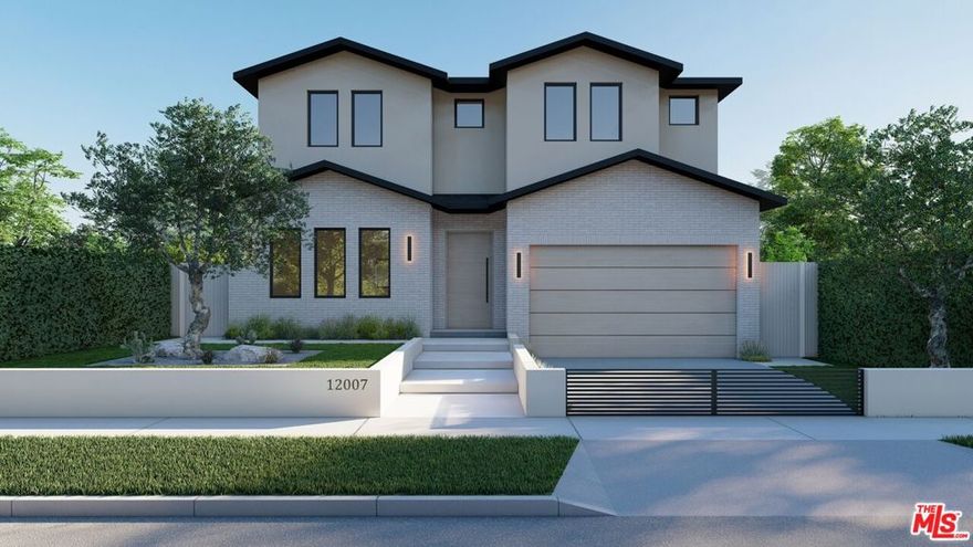 Currently under construction. Situated in one of the City's most sought after neighborhoods, this modern design has traditional warmth. Upon entering, one is captivated by the open floor plan and high ceilings bringing in natural light and create an airy gallery like interior. 10" wide plank european oak hardwood floors.  Custom walnut vanities and Phylrich & Watermark fixtures. The large living room is an entertainers dream and has a warming fireplace. Milgard windows. Flash flat oak doors. Private entertainer's backyard boasts pool and spa with a firepit, and alfresco living all with a cabana. Fully equipped chefs kitchen with Thermador appliances, large waterfall island and porcelain counters throughout. Ascend to upstairs with access to, private second floor terrace and three bright and beautiful ensuite bedrooms. The master suite is a retreat unto itself with a spa-like environment in master bath and a private balcony off of master bedroom. Statement light fixtures from Visual Comfort, Lumens and Hye Lighting.