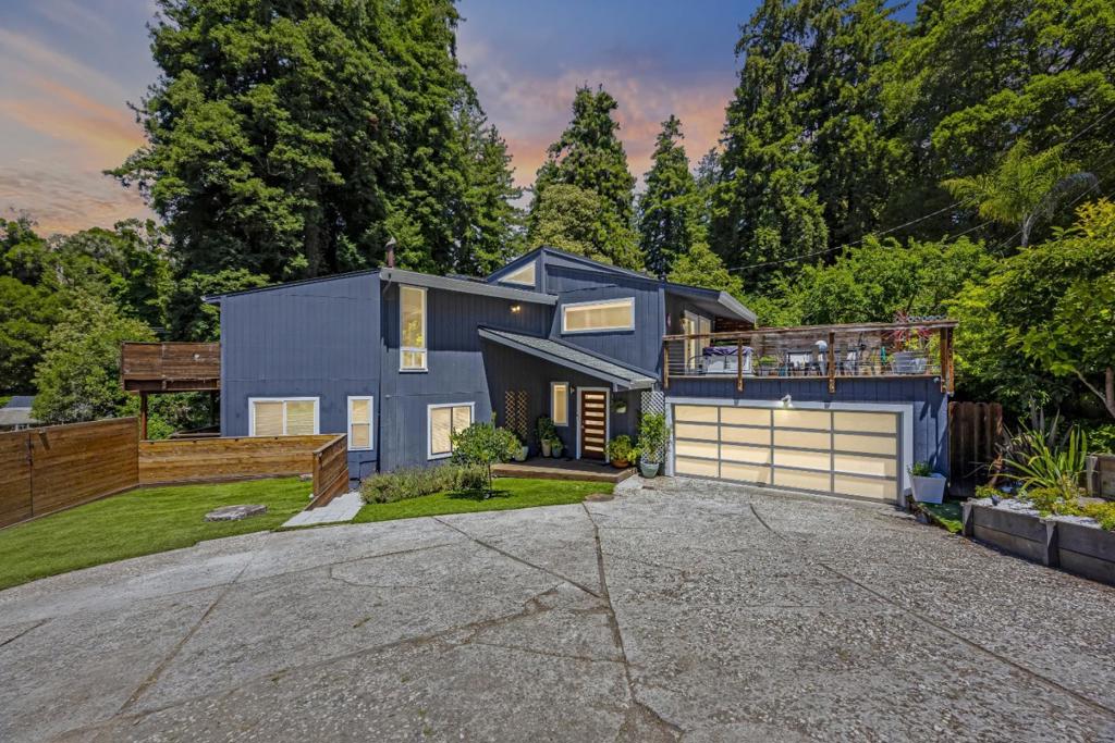 Just outside Aptos Village, on a private, super friendly road is your own little patch of heavena rare, 2,412sf gem and groovy mix of coastal luxe and practicality. Custom, 2-story, reverse floorplan capitalizes on natural light with vaulted ceilings and tall windows facing the woods. An open upstairs seamlessly connects kitchen, dining, living, and family rooms. French doors flow to a huge, west-facing deckideal for sipping coffee, BBQs, winding down with a sunset. 3 lower BRs insulated from sound offer additional peace. The ample main BR hideaway has its own deck amid redwoods and spa-like en-suite with modern fixtures. Another BR and bonus room upstairs have private decks also. Modern goodies include: Central Heat/AC, Generac 22KW Whole Home Back-Up Generator, Nest DoorCam, Nest Yale Locks, Nest Thermostat, Smart/Remote Window Shades, Kasa Smart Switches/Bulbs, MinkaAire Smart Fans, KitchenAid Smart Commercial Gas Range, Moen Smart Touchless Kitchen Faucet, BidetMate Heated Toilet, Outdoor Hot Water Shower, LiftMaster/MyQ Quiet Garage Opener, Bhyve Smart Sprinkler. For peace of mind, a new roof. Short distance to Valencia Elem, Nisene Marks Park, New Leaf, Cat & Cloud, Akira Sushi, Starbucks. Seacliff and Rio Del Mar beaches, 10 mins away. It doesnt get any better than this.