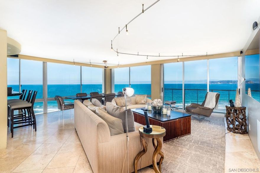 Welcome to 604 La Sierra the pinnacle of The Coronado Shores! From the moment you enter this gorgeous masterpiece the inescapable wall to wall bluewater views will leave you breathless. This 3 bedroom 2 and a half bath trophy situated in the premier corner of The Shores showcases the panoramic world class views spanning from the iconic Hotel Del Coronado all the way down to Northern Baja. This property is offered furnished excluding some artwork and personal items.