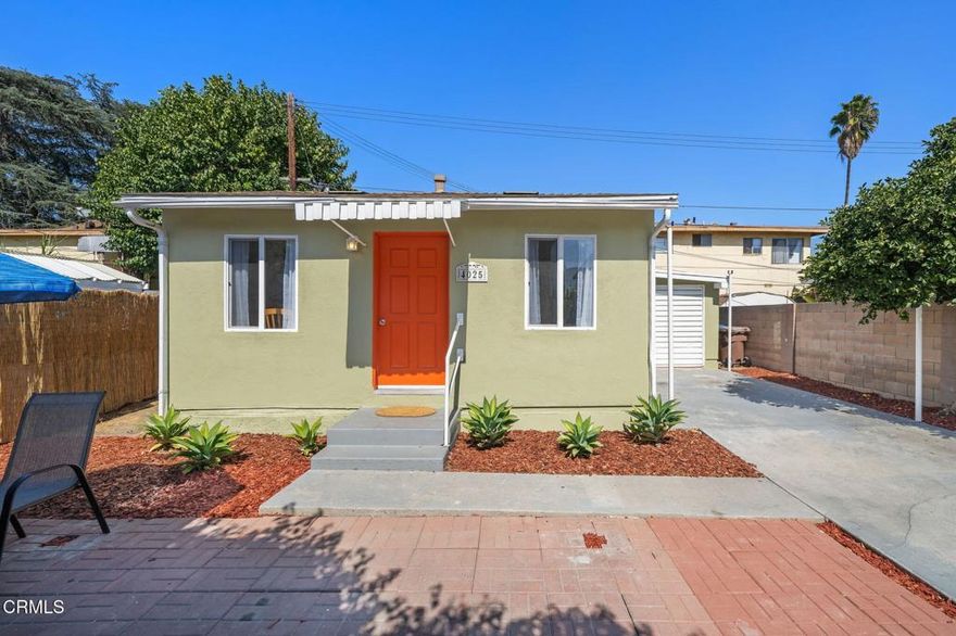 Welcome to this wonderful opportunity in El Monte! This inviting 3-bedroom home features a comfortable floor plan that maximizes both space and light. Set on a flag lot, the property offers a charming brick front patio surrounded by greenery and a mature lemon tree--perfect for outdoor dining or relaxed entertaining. Step inside from the patio to a bright living room and adjacent dining area, enhanced by new dual-pane windows. The dining area flows seamlessly into a delightful kitchen with a classic 1950s-style tiled breakfast bar and space for an additional dining area. A central hallway leads to two generous bedrooms, a full bath, and a spacious third bedroom that has been thoughtfully reimagined from the original garage. The electrical panel has been recently replaced, and wall air-conditioning units have been installed throughout the home. A convenient laundry closet completes the home's thoughtful design and there is one large parking space. This charming El Monte home is ideal for first-time buyers, as a condominium/townhouse alternative or income property. With easy freeway access and nearby recreation, including fishing, biking, horse and walking trails at the scenic Peck Road Water Conservation Park--this is truly a fantastic opportunity. Welcome home!