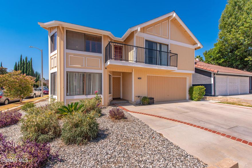 This expansive two-story single-family residence offers 6 bedrooms, 2.5 bathrooms, and a versatile floorplan designed for comfort and convenience. Downstairs highlights include a formal living room, a family room with a built-in bar, a guest half bath, and a dedicated laundry room with direct access to the attached garage. The kitchen features an eat-in breakfast nook and easy access to the formal dining room, creating a seamless flow for gatherings and everyday living. Upstairs, the oversized primary suite provides a true retreat with an ensuite bathroom that includes a separate tub and shower, dual vanities, and ample space to unwind. Two generously sized guest bedrooms plus three additional bedrooms offer plenty of flexibility for family, guests, or home office needs. A large hall bathroom with dual vanities serves the secondary bedrooms. The upstairs landing features a bonus area with access to a private balcony--perfect for a reading nook, workspace, or lounge. Outside, enjoy a private backyard complete with a covered patio and fruit trees, ideal for entertaining or relaxing outdoors.