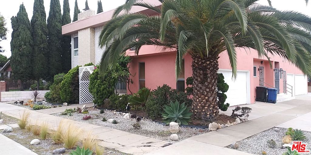 Exceptional investment opportunity! This corner-lot triplex offers three spacious units with excellent income potential. Two upstairs units are approx. 1,700 sq. ft. each, and the larger lower-level unit is approx. 2,200 sq. ft. with a private yard and in-unit laundry. Each unit features central A/C & heating, a private balcony, and its own garage. Additional highlights include separate meters, paid-off solar, abundant natural light, and a shared laundry area for the upper units. Parking includes a total of 7 spaces: two 2-car garages, one 1-car garage, and two tandem spaces. With two units delivered vacant, investors can set new market rents immediately. Located near Sofi Stadium, The Kia Forum, Hollywood Park, and the new Intuit Dome, this property is positioned in one of Inglewood's most dynamic growth areas, offering strong rental demand and long-term appreciation. MORE PHOTOS COMING SOON