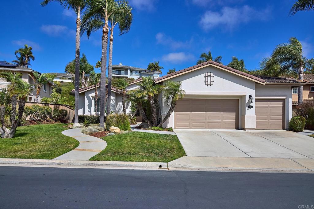 Welcome to 517 Hidden Ridge Court, a SINGLE-STORY POOL HOME located within the desirable gated community of Sandalwood. Positioned on a flat private cul-de-sac, this home offers a LARGE 3-CAR GARAGE, OWNED SOLAR with car charger, dual zone HVAC and fresh interior paint. Experience the light and bright floorplan with primary suite on the opposite side of the home from secondary bedrooms. Enjoy a huge primary bathroom, large walk-in closet and bonus room ideal for use as a gym, office, nursery... Dedicated laundry room leading to garage. Washer/Dryer included. Home is located just minutes from top-rated schools, shopping, restaurants and beaches. Take advantage of direct access to hiking trails. Come see for yourself what this inviting home and community have to offer.
