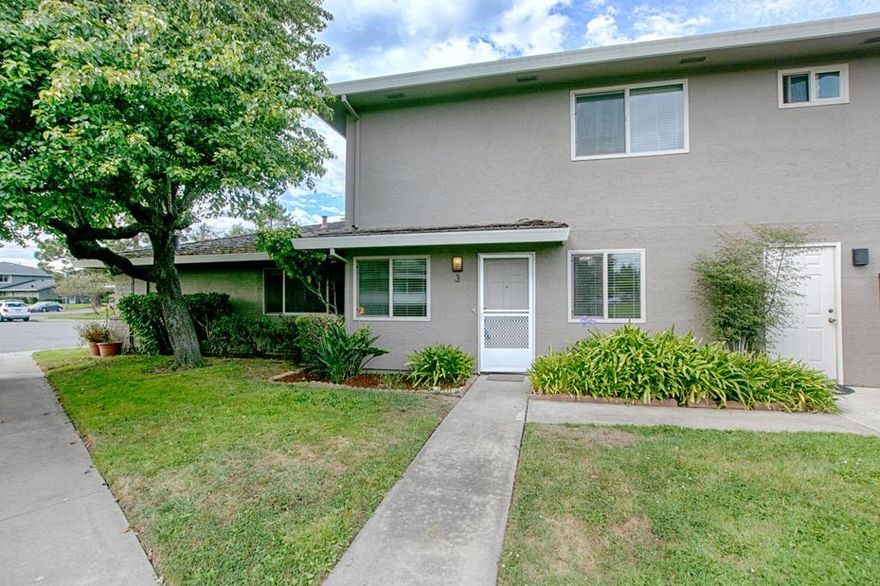 Location is always the key word, and this location has it all. Adjacent to the city jewel called Jade Street Park with its popular playground, ball diamond, tennis/basketball courts and huge multi use lawns and community center. Easy walk to Capitola Beach with its restaurants, wharf and uncrowded surf break. Short stroll to the iconic Shadowbrook Restaurant. Close to 41st Ave commercial area for all your shopping needs. Very nice southerly exposed #3 unit, with the living area on the ground floor and two good sized bedrooms upstairs. Seller purchased in 1992 and has taken very good care of it during their ownership. 2014 remodel included replacing all plumbing fixtures in bath and kitchen, installing beautiful tile flooring downstairs, resurfacing real wood kitchen cabinets, painting interior walls and ceilings, replacing upstairs carpets and bath flooring, and replacing all windows with quality dual pane. Just installed new forced air heating unit, removed cottage cheese ceiling and resurfaced (professionally done). HOA says that new composition roof will be installed by late October. Southern exposure allows for abundance of natural light. One car enclosed garage with extra storage unit. You will not find a better value on the market today! As of 2026, HOA dues reduced to $545