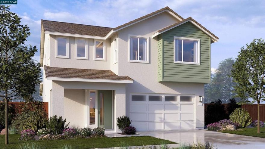 Wonderful 4 luxury bedroom home with no rear neighbors at Capri will be ready for move-in early fall. Home has been highly upgraded with designer options and buyer still has time to personalize flooring and counters with builder credits. Additionally, there is a full bedroom and bath on the lower level perfect for extended family or guests, a cook's kitchen with large center Island, plenty of cabinets, built-in stainless appliances and large outdoor covered California Room with comfortable sized backyard for your enjoyment. The upper level offers spacious bedrooms, laundry, shared bath, loft and sumptuous Primary suite with oversized shower, freestanding soaking tub, walk-in closet and an incredible view. SOLAR  and Smart elements are INCLUDED. Builder offering up to $30,000 in incentives to select your own flooring or buydown your interest rate with use of their premiere lender. Hurry, market is heating up and this one won't last long.