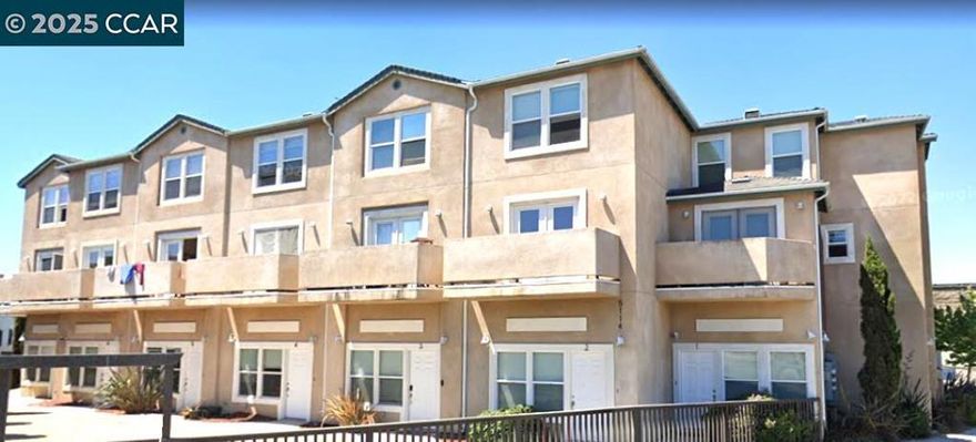 Conveniently located 3 bderoom, 3 bath apartment with attached 2 car garage, and in unit laundry.  Just off San Pablo Ave at El Cerrito / Richmond border this apartment is close to BART, Shopping and more. Ground floor is garage and entry room, 2nd floor is living room, kitchen and one primary bedroom.  The 3rd floor has two more bedrooms and two more bathrooms.  Tenants pay utilities including water , gas and electric.  Small common area maintained by landlords. Apply with RentSpree https://apply.link/g8TR-m4