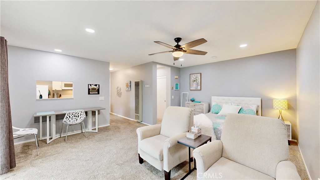 Come check out this Stylish and Updated Studio in a Desirable Alta Loma Location!
Nestled in the heart of the sought-after Sunscape community, this beautifully updated second-floor studio offers the perfect blend of comfort, style, and convenience. Thoughtfully refreshed with modern finishes throughout, this move-in ready home features an open-concept layout that seamlessly connects the living, dining, and kitchen areas—ideal for both relaxed living and entertaining.
Step out onto your private balcony to enjoy serene mountain and greenbelt views, with the added bonus of a private storage closet. The home boasts newer flooring, fresh interior paint, recessed lighting, updated window shades, and newer dual-pane windows and sliding glass door that flood the space with natural light. The kitchen and bathroom have both been tastefully remodeled, showcasing contemporary design and upgraded lighting.
The Sunscape community offers fantastic amenities, including two sparkling pools and spas, tennis courts, a dog park, BBQ area, and ample guest parking. Water, sewer, and trash are all included in the HOA dues, offering added value.
Located within the Alta Loma Elementary School District and just a mile from the Colonies Shopping Center in Upland, this home is also conveniently close to walking trails, dining, shopping, and entertainment, not to mention super close to the 210 freeway.
Don’t miss this opportunity to own a beautifully updated home in one of Alta Loma’s most charming communities—schedule your showing today!