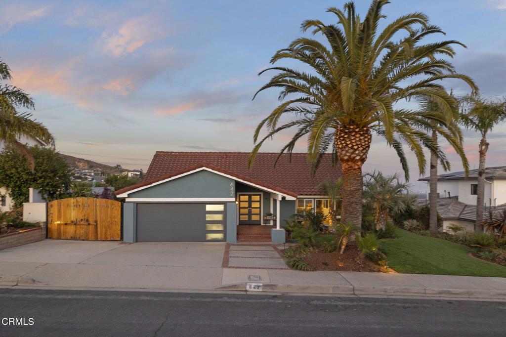 Welcome to your own hillside sanctuary, where every detail has been thoughtfully upgraded and every window frames a breathtaking view of the ocean and city lights. Situated on one of the few flat lots in Skyline, this home blends modern comfort with resort-style living. Step inside and you'll find an open, updated layout featuring a brand-new roof, dual-pane windows and sliders, upgraded electrical, and a smart three-zone Nest system with all-new ducting for heating and A/C. This smart home is loaded with premium systems including solar, a tankless water heater, whole-house water filtration, reverse osmosis, air purification, and a water softener. Even the garage has been finished with a custom door, epoxy floors, EV Charger, and RV hookups behind a gated driveway. The kitchen is a true showstopper--completely redesigned for entertaining with a Sub-Zero fridge, stainless appliances, butcher block island, and a walk-in wine room. While the full bedroom and bathroom on the first floor offer flexibility for guests or multigenerational living. Upstairs, you'll find beautifully remodeled bathrooms with designer tile and high-end Toto fixtures. But the real highlight? A private sauna on the upper balcony--perfect for unwinding as you soak in panoramic sunset views. Outside, the backyard was built to impress: two putting greens, a 6-person spa, a sleek fire pit, outdoor speaker system, drip irrigation, and custom lighting throughout. A built-in BBQ makes outdoor dining a breeze, and the tucked-away yet view-facing Tiki bar brings the vacation vibes home.