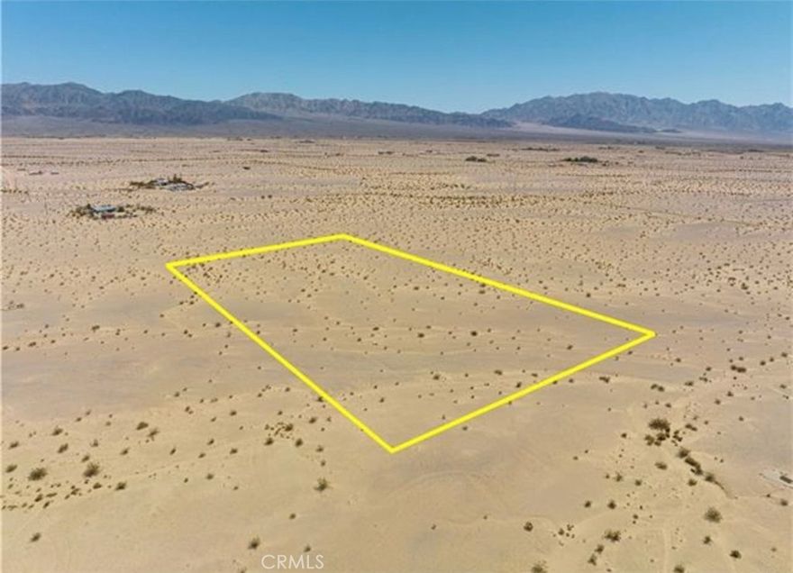 5 Acres of Secluded Desert Beauty in Wonder Valley

Discover the ultimate escape with this 5-acre parcel nestled in the serene landscape of Wonder Valley. Perfect for those seeking solitude, stargazing, or off-grid living, this blank canvas offers unobstructed panoramic views of desert plains, distant mountain ranges, and ever-changing skies that paint a masterpiece at sunrise and sunset. Whether you're looking to build your dream desert retreat, or invest in land with true potential, this lot offers unmatched tranquility at an unbeatable price. Please note: power and water are not currently available on-site—ideal for those desiring a true off-grid experience. Breathe deep, stretch out, and soak in the stillness—this is desert living at its purest.