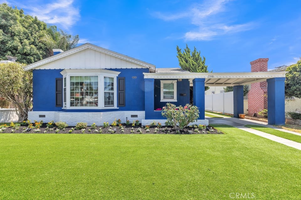 Welcome to this beautifully updated home in the heart of Long Beach’s desirable Wrigley neighborhood! This charming 2-bed, 1-bath residence combines timeless character with modern upgrades across nearly 1,400 sq. ft. of living space. The completely remodeled kitchen is the centerpiece of the home, showcasing elegant soapstone counters, a farmhouse sink, stainless steel appliances, and a professional 6-burner range. Designed with an open flow to the dining and living areas, it’s ideal for entertaining. Thoughtful upgrades include a tankless water heater, full copper plumbing, and 200-amp electrical service. Outside, the expansive backyard is a private retreat with a black-bottom pool, amazing outdoor seating area, and a detached laundry room for added convenience. A long driveway and detached garage provide ample parking. This home offers the perfect blend of charm, functionality, and modern living just minutes from shopping, dining, and transit.