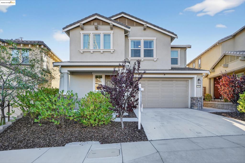 This Energy Efficient & Smart Living home was built in 2019. Very modern home offers 4 spacious BR and 3 Full BA, including a bedroom and full bath on the main level, perfect for guests or home office. Tons of natural lighting! Enjoy panoramic views of Mount Diablo with no rear neighbors, providing a peaceful and private backdrop to daily living. A 22-panel 8.14 kW solar system reduces energy costs, while smart home technology including thermostat, security cameras, and window/door sensors which adds comfort and peace of mind. The gourmet kitchen features upgraded white cabinetry, modern appliances which includes a brand-new dishwasher, and a 240V outlet ready for an electric or induction range. Washer and dryer are also included in the open laundry room area. Enjoy a private outdoor oasis with a cool-touch stone patio, lush fruit trees and roses with automated irrigation, premium turf with a playhouse, and finished walkways. Throughout the home includes custom elegant window treatments, blackout shades in the primary suite, and a spa-inspired master bath with a filtered shower head. Master Suite includes custom wardrobes, and panoramic open views. A freshly painted & epoxy-finished garage completes this move-in ready home. Close to BART, Hwy 4, restaurants and shopping!