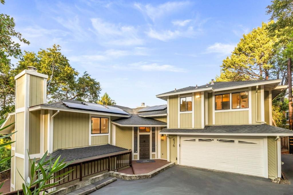 Discover your dream haven at 416 Crest Dr! This 4-bed, 3.5-bath gem spans 2,732 sqft on a lush 9,496 sqft lot. Work from home in two private offices, unwind in the cozy den, or gather in the separate family and living rooms. This newly painted house boasts a tastefully updated kitchen, solar panels, and a flat back yard with fruit trees, offering a serene escape. Just 10 min to downtown Redwood City & San Carlos, and even less to highway 280, this retreat blends rural charm with urban ease.