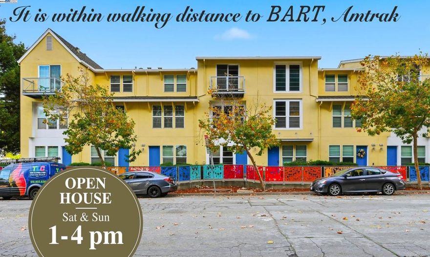 Welcome to this modern and spacious 3 bedrooms 3 bathrooms townhome in in the heart of Richmond! Located to shopping, restaurants, schools, and transportation. It is within walking distance to BART, Amtrak, 2 miles to the ferry stop along with easy access to both I-80 and I-580 making this an ideal commuter's dream home. This beautiful home features an open and airy floor plan,  with nice natural light.  The street level boasts a bring and welcoming living room or can be used as an office.  Second level has one bedroom and full bathroom, family room kitchen with plenty cabinets space for all your storage needs. New carpet and fresh interior paint, newly touch up on kitchen and bathrooms. The upper level offer two en-suites separated by a hallway for privacy.  Other highlights included in-unit laundry,  two car garage,  newer appliances and low HOA.  A true San Francisco commuter's dream. Don't miss out, this home won't be available for long!