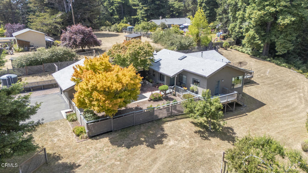 The prime SUNBELT location out Sherwood Road in east Fort Bragg makes this appealing 2/2 home a must-see. The 2 acre parcel backs up to forest land with magnificent redwoods and has full south and west exposure. The 1600sf quality custom built home has great flow inside and out with large, well placed windows, a vaulted living room ceiling and sun decks front and rear. The detached 684sf garage/shop is finished and connects the fenced areas of this property. So well maintained over the years, this property is thoughtfully developed and offers many fine features. Seller has obtained all reports for the sale of this lovely home.