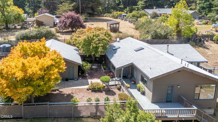 The prime SUNBELT location out Sherwood Road in east Fort Bragg makes this appealing 2/2 home a must-see. The 2 acre parcel backs up to forest land with magnificent redwoods and has full south and west exposure. The 1600sf quality custom built home has great flow inside and out with large, well placed windows, a vaulted living room ceiling and sun decks front and rear. The detached 684sf garage/shop is finished and connects the fenced areas of this property. So well maintained over the years, this property is thoughtfully developed and offers many fine features. Seller has obtained all reports for the sale of this lovely home.