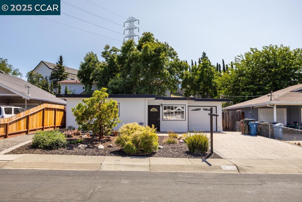 Terrific opportunity to own this move-in ready home at 4192 Valley Ave in desirable Martinez. The interior and exterior of the home have recently been painted & new carpet installed in the 3 bedrooms, hallway and spacious living room. Home features an abundance of natural light, large eat-in kitchen with lots of cabinets, energy efficient dual pane windows, ceiling fans in all bedrooms, beautiful landscaped front yard with pavers in the driveway and leading to the front door, 1 car garage with a washer/dryer, a covered back yard patio great for entertaining and off-street parking for a boat, RV or work vehicle. Home is minutes away from downtown Martinez or Concord with lots of shopping, restaurants and entertainment. Quick access to Hwy 680 heading north or south. Open house Sat 21st & Sunday 22nd 1-4 both days.
