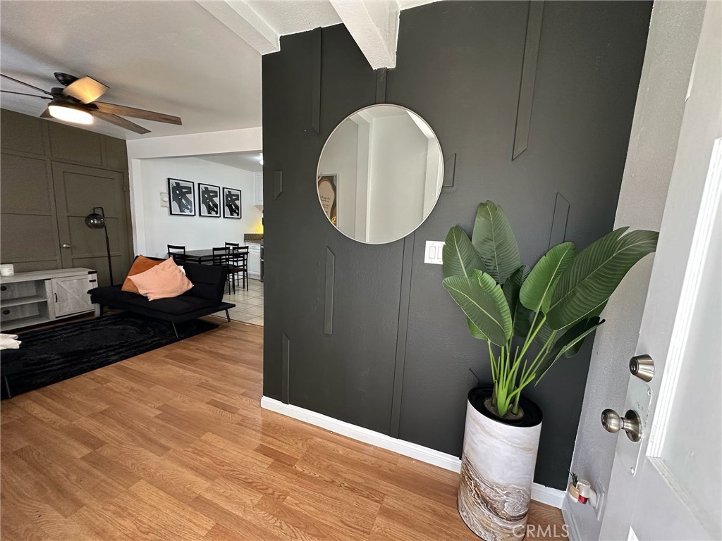 Recently upgraded 2-bedrooms, 1-bathroom apartment in a charming, small complex. Conveniently located within walking distance of a playground and offering easy access to major freeways. Recently upgraded with a brand-new kitchen and bathroom, this beautifully updated unit is also waking distance to Downtown Bellflower. Requirements: *No evictions** Good Credit Score *No bankruptcy *1 month of deposit plus 1 month rent **This is a Smoke free property**. ***WE CAN RENT MONTH TO MONTH*** AND we can leave the apartment Fully furnished for $3,800 per month, including a stove, refrigerator, microwave, dining table, Living room with day bed and rolling bed as sofa, TV, and tasteful décor. The bedroom is thoughtfully equipped with king bed, nightstands, sheets, comforters, pillows, and more. The kitchen is also fully stocked for your convenience. A must see rental offering comfort, style, and a prime location!!