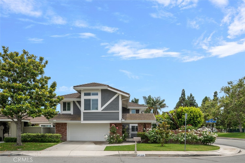 Welcome to 1119 San Jose. This beautiful home is steps away from Wimbledon Park. Step inside the home to an open layout featuring vaulted ceilings, formal dining area, living room area with a fireplace and large windows for natural light to pour in. The gourmet kitchen with upgraded appliances and lighting, looks out to an oversized large wrap around backyard with a built in bbq and dining area. Beautiful mandarin and avocado trees create a backyard oasis perfect for entertainment. Downstairs offers a guest bathroom and direct access to the garage. Up the gorgeous staircase you will find a primary bedroom offering sweeping views of the park. Primary bathroom with a dual sink area and a large walk in shower. An additional 3 bedrooms located upstairs with a full bathroom. Plantation shutters, recessed lighting and ceiling fans throughout the home. At over 6,000 sq. ft, this corner lot home is located in one of Costa Mesa's top neighborhoods. Surrounded by Orange County's best shopping, golf, and dining plus the Wimbledon Village amenities makes this a must see!