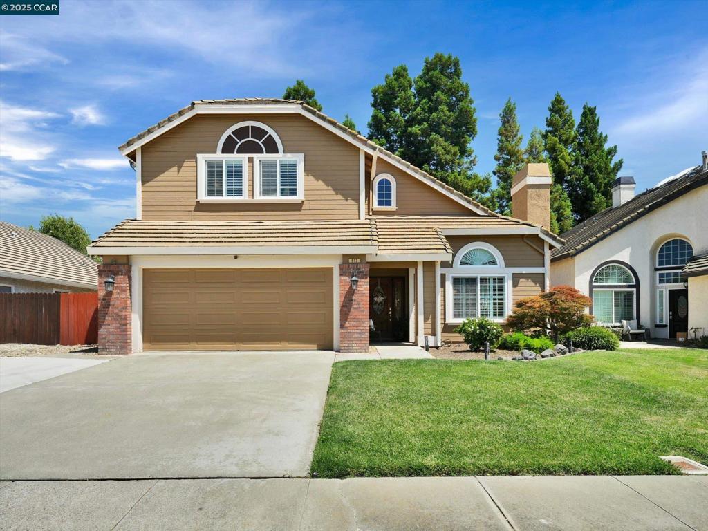 Located in the desirable Meadowlands neighborhood, this thoughtfully upgraded 4-bedroom, 2.5 bath home offers a blend of refined comfort, convenience and lifestyle with seamless indoor-outdoor living. Main level offers a flowing & functional floor plan, an abundance of natural light, vaulted ceilings, Lux vinyl flooring in Livingroom & dining area, updated half bath & tile flooring throughout. Living room & family room feature custom stone fireplace surrounds w/upgraded gas inserts. Primary suite is a true retreat, w/vaulted ceilings, walk-in closet, en-suite bathroom w/soak-in tub & beautiful finishes. The recently renovated kitchen is a chef's dream, featuring—quartz counters, stainless steel appliances, custom cabinetry, breakfast bar, coffee & wine station w/undercounter wine fridge & upgraded lighting. Charming French patio doors open onto the inviting outdoor living. Entertain and dine Al-fresco with the sense of serenity and privacy, surrounded by beautiful Redwood Trees. Low maintenance backyard w/stamped concrete, gazebo, pavers & water feature. Fully landscaped front yard. Additional features include plantation shutters, fully equipped SOLAR, fresh paint & upgraded HVAC. Meticulously maintained and Move-in ready! Prime location near commute routes and plenty amenities.