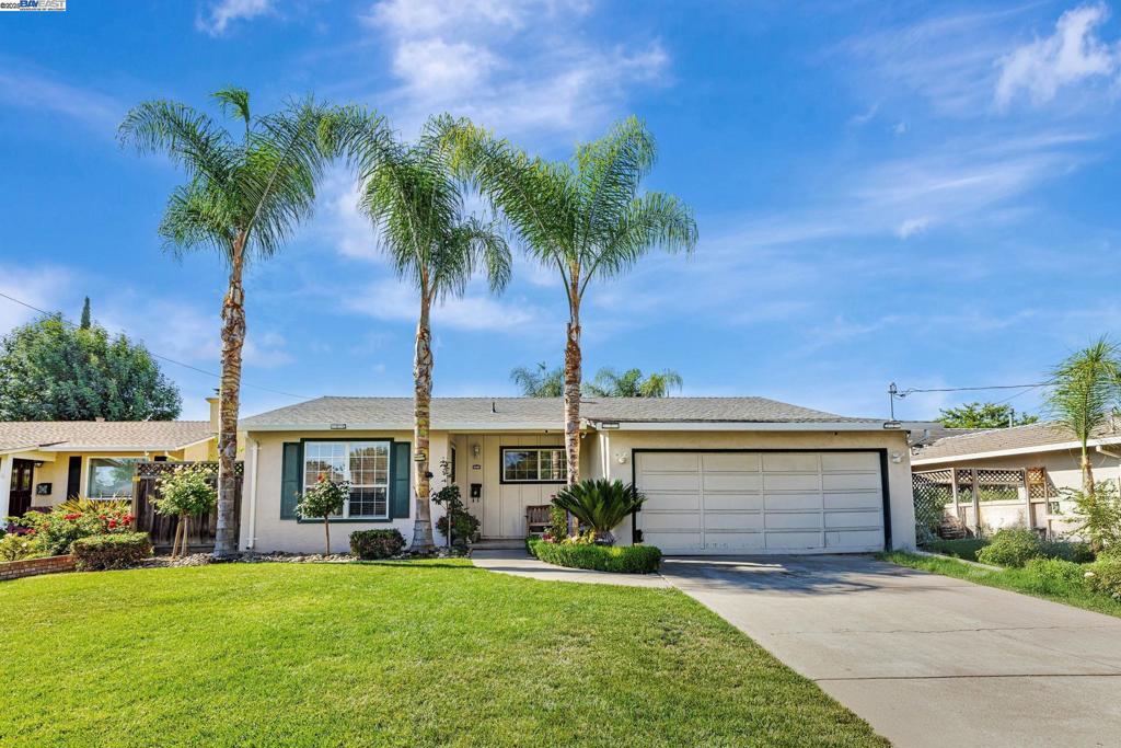 Charming 3 bed, 2 bath Livermore home with open living space and bright kitchen. Partially converted garage with heat/air offers flexible bonus room. Backyard features a large, permitted awning perfect foe year-round entertaining. Conveniently located near top-rated schools, Parks, shopping, wineries, and freeway access. A versatile and well maintained home in a prime Tri-Valley location.