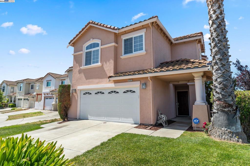 Beautifully maintained two-story home in the desirable Gateway Community! Situated on a corner lot with no rear neighbors, this home backs to the Don Edwards Wildlife Refuge for added privacy and scenic views. Offering 4 spacious bedrooms, 2.5 bathrooms, and an attached 2-car garage. Bright entry flows into the living room with soaring two-story ceiling, formal dining with built-in cabinet, and hardwood floors. Cozy family room features a gas fireplace and sliding door access to the backyard. The updated kitchen includes stainless steel appliances, gas range/oven, built-in microwave, pantry cabinet, dishwasher, and a garden window overlooking the yard. Upstairs offers 3 spacious secondary bedrooms, a hallway bath with dual sinks, and a luxurious primary suite with vaulted ceilings, soaking tub, stall shower, and walk-in closet. The backyard retreat features new sod, sprinklers, a patio, and spacious side yard. Close to trails, shopping, dining, 880/84, Tesla, Meta & Silicon Valley.