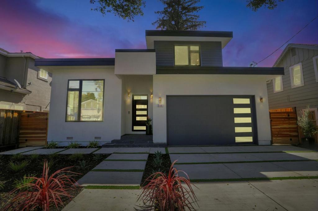 Brand new construction built in 2025. Discover luxurious living in Menlo Park with this stunning 4 BR plus 2 offices, 4.5 BA home. Situated on an park-like expansive 9,850 sq ft lot, this residence boasts 3,781 sq ft of exquisite living space. Main level opens to a spacious living room flowing to the kitchen/family room, dining area, office, 1 bedroom suite, mud room, laundry room. Upper level offers an open office or family room plus 3 bedroom suites. The heart of the home is the chef's kitchen, featuring stainless top-tier appliances like Thermador brand, oven, microwave, wine-fridge and refrigerator, induction cooktop, dishwasher, wine refri, Hansgrohe faucets, quartz and stone countertops, a large island with sink. Ample of storage of cabinets. Andersen window and doors. The home offers high ceilings complemented by hardwood, stone & tiles throughout. Additional amenities include green energy features and a spacious 2-car garage. 2 fireplaces. Enjoy entertaining on the deck while looking out to the lush greenery. Backyard is surrounded by beautiful redwood trees! Located next to the excellent Synapse private school, near parks, Meta & easy access to 101 freeway. Experience the perfect blend of elegance and convenience in Menlo Park. Great Menlo Atherton High!