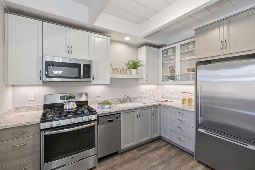 WOW! A BEACH HOME FOR UNDER 1M!! JUST STEPS TO THE SAND AND THE VILLAGE AT RIO DEL MAR! Just a few steps out your front door and you are on the beach at Rio Del Mar! This cute beach home has been remodeled with Premium Vinal Floors, Newer Cabinets, Granite Counters, Stainless Appliances and fresh paint inside/out. The open floorplan allows excellent space for entertainment. Two spacious bedrooms with the Primary Suite having its own balcony so you can enjoy the mesmerizing sounds of the ocean. Gated courtyard, spacious shed with power and water, a designated 1 car parking spot in the back of the home and lots of street parking. Enjoy daily beach walks on the esplanade, eat at the amazing restaurants or hike in Nisene State Park. Its all at your fingertips. This home is more than just a beautiful home, it offers a lifestyle..  Investment property or full-time home this one checks all the boxes. Work in the Silicon Valley and come home to the Beach!