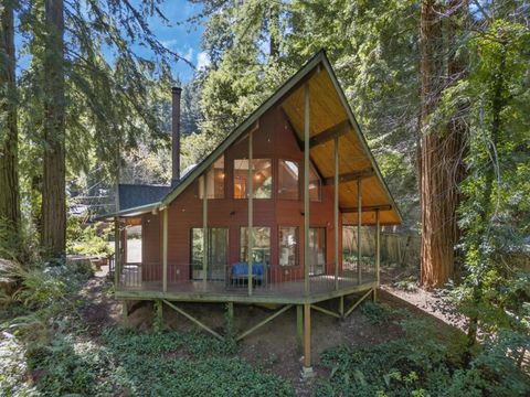 Photo of 15194 Big Basin Way, Boulder Creek, CA 95006 (MLS # ML82038506)