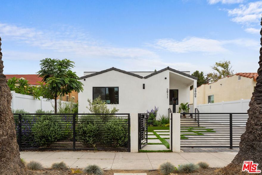 Scandi-Modern Main Home with Outdoor Amenities + Optional Detached ADU | Fully Furnished | West Adams:  Welcome to this beautifully renovated residence in the heart of West Adams, offered fully furnished and designed with indoor-outdoor living in mind. This home blends clean modern design, functional comfort, and elevated lifestyle amenitiesall within one of LA's most dynamic neighborhoods.The main home features 3 bedrooms and 2 bathrooms across approx. 1,370 sq. ft. of thoughtfully designed living space. Natural light floods the open floor plan, highlighting the luxury flooring, designer finishes, and spacious closets with custom built-ins. At the heart of the home, the chef's kitchen showcases quartz countertops, solid wood cabinetry, a custom island with seating, and premium appliances including range, hood vent, refrigerator, dishwasher, microwave, and wine/beverage cooler. Living and bedroom areas open to decks equipped with a BBQ hook-up, perfect for seamless entertaining.Step outside to discover a backyard retreat fully furnished for enjoyment and entertaining. Highlights include:Outdoor gym with equipment for at-home wellnessOutdoor movie theater with surround sound for cinematic evenings under the starsFirepit lounge area, perfect for gatherings or quiet nights inComfortable, stylish outdoor furnishings that extend the living space outdoorsFor those seeking additional space, a detached ADU (approx. 627 sq. ft.) is also available. Offering a private 1-bedroom, 1-bathroom layout with its own entrance and yard, the ADU may be leased separately and at an additional cost. Please inquire regarding its availability and terms.Additional property features include:Fully gated lot for privacy and securityCAT-6 wiring, intercom system, security cameras, and built-in speakersSkylight and abundant natural light throughoutDedicated laundry areaOff-street parkingLocated in sought-after West Adams, this home is surrounded by vibrant local amenities. Walk to neighborhood favorites such as Highly Likely, Cento, Alta, Mizlala, Delicious Pizza, and Vicky's. Enjoy proximity to Whole Foods, Target, West Adams Pilates, Culver City Arts District, DTLA, and Beverly Hills. Easy access to major freeways and public transportation ensures convenience while maintaining the neighborhood's charm.This Scandi-Modern residence offers the rare combination of a fully furnished main home, lifestyle-driven outdoor amenities, and the option of a separate ADU rentalall in one of Los Angeles' fastest-growing communities.