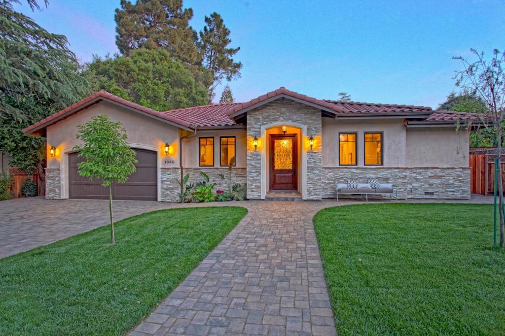 GORGEOUS new Tuscan construction featuring sought-after open floor plan, inc two master suites. Chefs kitchen w/ hi-end appliances, huge island, Walnut cabinetry. Great room includes dining, a HUGE gathering space with fireplace, built-in bar, & French doors to the private backyard, ideal for entertaining & games. The master suite is a sanctuary for relaxation; a bathroom that says "spa". White Oak flooring, A/C, laundry & mud room. No thru traffic. Los Altos schools, Oak Elementary. Was a vacant lot prior.