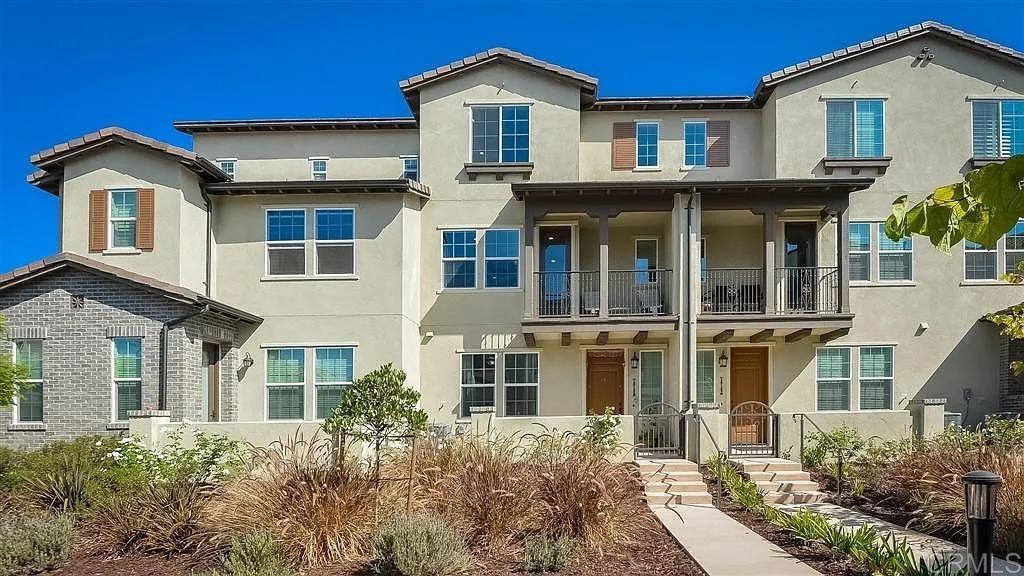 Spacious 4 bedroom 3.5 bathroom located in the serene, gated enclave of Veridian in Del Sur. Built in 2018, this home is thoughtfully designed for extended family or multi-generational living. A bedroom positioned on the ground floor with an adjacent full bathroom creates convenient, private accommodations.The main living area has an open concept design - connecting the living room, dining space, and kitchen which is perfect for entertaining or lounging at home. Outdoors, multiple patio areas offer a quaint space to enjoy the weather. Spacious bedrooms. Convenient 2 car garage, and plenty of guest parking in the community. Ceiling fans throughout and all appliances are included. Set within a gated community, residents enjoy access to a resort-style pool, spa, BBQ areas, recreation spaces for both families and pets, and dedicated play areas for kids. Situated in the sought-after community of Del Sur, this home also gains access to the Del sur master plan which includes 14 parks, 11 solar heated pools, and 18 miles of trails. In addition, you gain access to the best of the best schools. Call today!