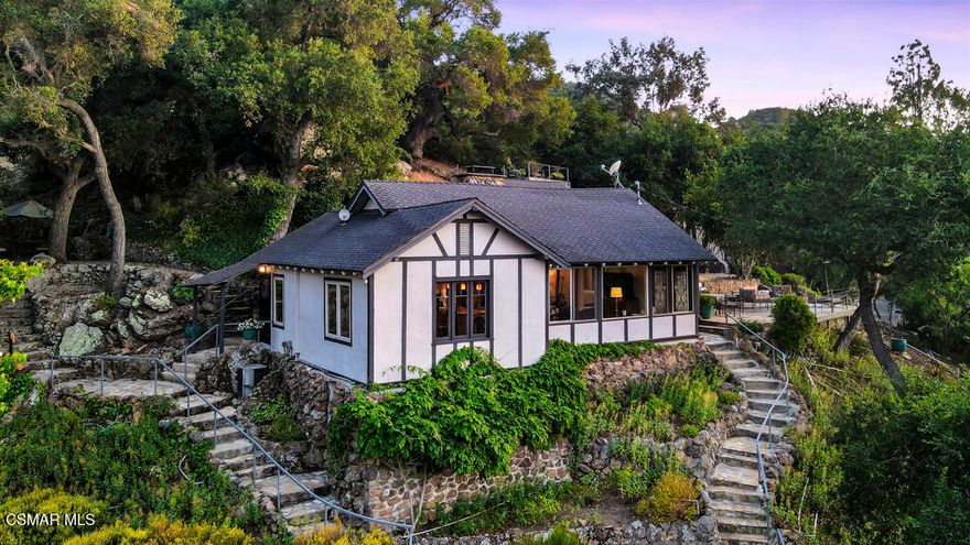 Enchanting English Cottage-Style Home with Private Lake Access!Discover your private oasis at 314 Upper Lake Road, a truly enchanting 3-bedroom, 2-bath main home and separate guest unit, ideally situated in the serene community of Lake Sherwood, California. Tucked away behind the prestigious Lake Sherwood Country Club, this property offers an unparalleled blend of tranquility and convenience.Step into a romantic, storybook-like setting that evokes the charm of an English cottage, perfectly harmonizing with the natural beauty of Lake Sherwood and the surrounding hillside. This unique residence provides a profound sense of wellness and privacy, backing directly to open space for an uninterrupted connection with nature. You'll also enjoy top-notch 24-hour security, as the property is located behind a guard-gated entrance, and the rare benefit of no HOA fees!This isn't just a home; it's an artsy and eccentric retreat, offering a distinctive escape from the everyday.Inside, the home boasts exquisite finishes, including beautiful leathered marble 'Rainforest' countertops that open gracefully to a bright and inviting living room, perfect for entertaining or relaxing.Situated on a double lot, there's abundant room to expand the existing home or even build an additional residence, offering incredible flexibility for your future needs. The completely separate guest house or in-law unit, mentioned earlier, provides ideal accommodations for visitors or extended family.Embrace an active lakeside lifestyle! With your private boat dock, the property comes with your own boat as well, making kayaking, paddleboarding, and fishing all effortlessly within reach.This charming residence is more than just a home; it's an opportunity to embrace the coveted Lake Sherwood lifestyle. Enjoy peaceful surroundings, picturesque views, and the exclusive amenities of the nearby Country Club. Whether you're seeking a serene full-time residence or a charming weekend retreat, this property is perfectly positioned to offer both.Don't miss the chance to own a piece of this prestigious community and experience its unique charm.