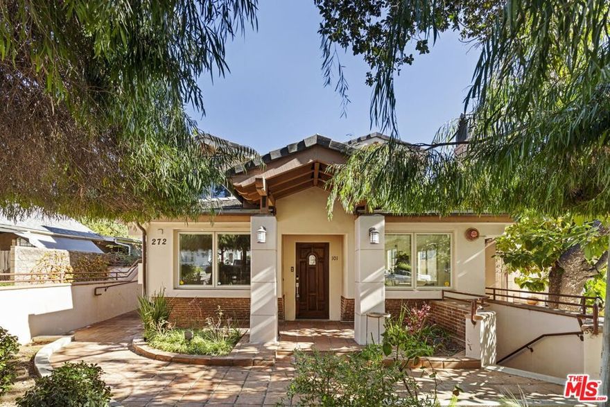 Welcome to 272 N Chester Ave Unit 101, a rare and beautifully updated 2-bed, 2.5-bath home offering 1560 sq ft of refined living space in Pasadena. As the marquee front unit in a well-maintained and intimate complex, this home stands out for its spacious layout, upscale finishes, and direct-access private garage. Inside, you'll find expansive living and dining areas with custom window treatments and modern flooring that flows seamlessly throughout. The chef's kitchen is a showstopper, featuring calacatta quartz countertop with full backsplash, designer cabinetry, and abundant storage ideal for both everyday living and entertaining. Each of the two spacious bedrooms features its own ensuite bath adorned with travertine-style tile, marble countertops, and tasteful, timeless fixtures. A stylish guest powder room, in-home washer/dryer, and smart home features add convenience to this thoughtfully upgraded space. Located just minutes from Lake Avenue shops, restaurants, Caltech, Pasadena City College, and the Huntington Library, this home blends comfort, style, and exceptional access to all that Pasadena has to offer. Don't miss your chance to own this exceptional turnkey residence in a sought-after Pasadena enclave.