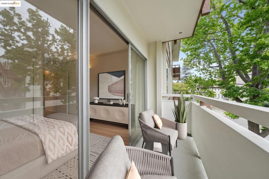 Opportunity knocks! Own the best-priced two-bedroom condo in Berkeley’s historic Mark Twain building—perfectly tucked between UC Berkeley, Elmwood, and Rockridge. Step inside this bright, spacious second-floor home and enjoy a private north-facing balcony, an updated kitchen and bath, and the ease of elevator access in a secure, well-maintained building. Your condo comes with deeded garage parking, a private storage locker, and peace of mind from gated entry and security cameras. Relax in the landscaped courtyard, take advantage of on-site laundry, and appreciate professional property management that keeps everything running smoothly. HOA dues even include earthquake & hazard insurance, trash, and common hot water. All of Berkeley is at your doorstep—BART, public transit, Elmwood cafés, shops, and theaters—with the UC campus just moments away. For added security, the free “Bear Walk” escort service makes late-night commutes safe and stress-free. Live comfortably, live securely, and live in the center of it all—this Mark Twain condo is Berkeley living at its best.