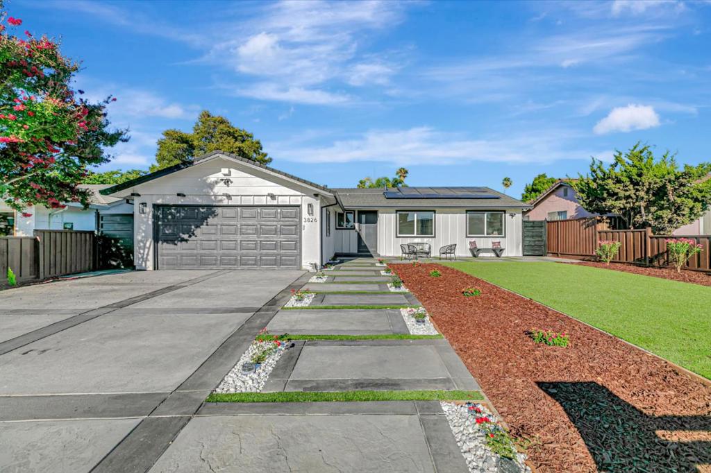 Welcome to 3826 Carryduff Way located in the prestigious Evergreen School District It grants access to San Jose's most acclaimed public Schools: Chaboya Middle & Silver Creek High.This upgraded 3 beds &2 baths residence offers 1,430 sf of comfortable living space & is situated on generous 6,590 sf lot.The gourmet kitchen is appointed w. quartz countertop, premium Stainless steel appliances, LG-refrigerator, LG electric stove, LG dishwasher,built in microwave,wine chiller,perfect for entertaining. A washer and dryer are included.The home boasts a open layout w. new premium flooring,double panes windows & abundance natural lights.The inviting family room center a 72 electric fireplace,skylight & is enhance by built in smart home system w. Ring cameras & integrated TV, amplifier.The primary suite is a serene retreat w. custom-designed art wall,walk in closet, double sinks, full height designer title, elegant vanities,3D mirror. Ea bedroom offers generous space, 4 recess lights, sophisticated finishes. Central HVAC ensures year round comfort.This single family home features professional landscape front & backyard w. lush greenery,vibrant flowers,synthetic grass, automated sprinkler system, accent lighting. The home provides EV charger, epoxy vehicles and storage.ADU permit expired.