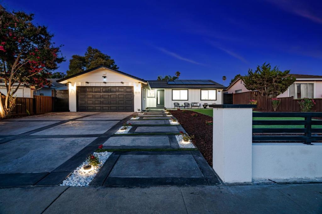 Welcome to 3826 Carryduff Way located in the prestigious Evergreen School District It grants access to San Jose's most acclaimed public Schools: Chaboya Middle & Silver Creek High.This upgraded 3 beds &2 baths residence offers 1,430 sf of comfortable living space & is situated on generous 6,590 sf lot.The gourmet kitchen is equipped w. quartz countertop, LG refrigerator, LG electric stove, LG dishwasher, built in microwave,wine chiller,perfect for entertaining. The home showcases new Vinyl flooring through out, double panes windows, recessed lighting across every room, casting a refined ambiance. .The inviting family room center a 72 electric fireplace, skylight & is enhance by built in smart home system w. Ring cameras & integrated TV, amplifier.The primary suite is a serene retreat w. custom-designed art wall,walk in closet, double sinks, full height designer title, elegant vanities,3D mirror. Central HVAC ensures year round comfort.This single family home features professional landscape front & backyard w. lush greenery,vibrant flowers,synthetic grass, automated sprinkler system, accent lighting. Garage with epoxy flooring, EV charger, & Maytag washer dryer are included. ADU permit WIP.