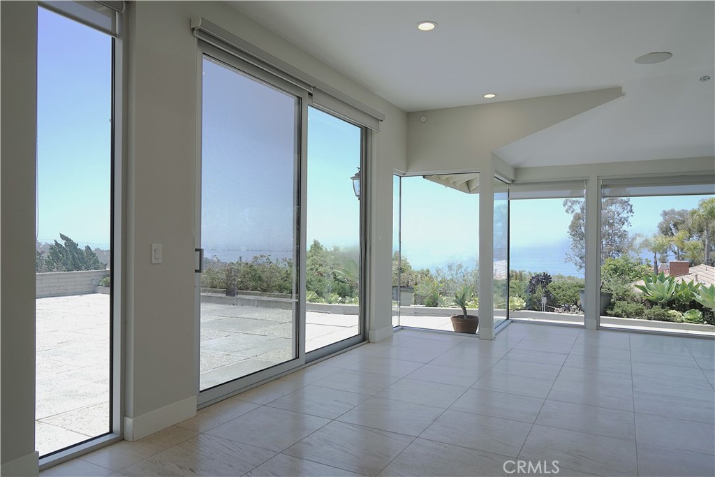 Beautiful Ocean view single level remodeled corner lot in the heart of Laguna Beach on Temple Hills Dr.This Georges home has 4 bedrooms and three and half bathroom each elegantly remodeled and decorated. The kitchen is fully remodeled with numerous beautiful cabinets and a massive size island, side by side refrigerator and six gas burner. Living room, dinning area and kitchen are configured in one very large area with great ocean view from each corners. Master suite offers spacious & luxurious en suite bath with spa tub and separate glass enclosed shower. This home is located close to hiking & biking trails, Alta Laguna Park.