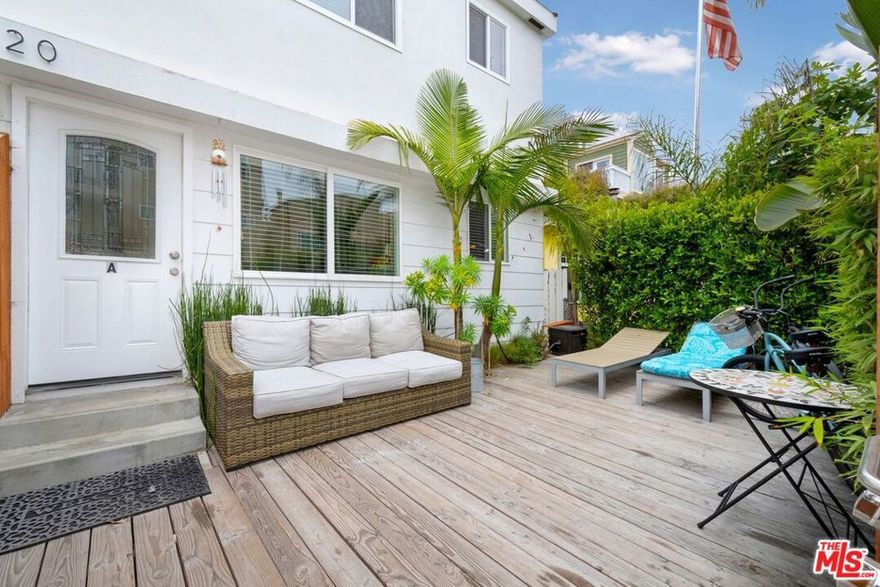 Imagine living in a beautiful home in Venice Beach and earning income from tenants at the same time? This amazing Venice Beach triplex features a ground floor unit with three bedrooms, three bathrooms with a private patio. The second floor has two units, one offers three bedrooms, two bathrooms and the other unit has one bedroom and onebathroom. All three units are furnished and have been beautifully remodeled to include hardwood floors, quartz countertops, newer appliances, updated bathrooms and more. You must see it to appreciate this two story corner lotlocation that provides a tremendous amount of natural light. 20th Avenue is a great street with direct access to theworld famous Venice Boardwalk and Muscle Beach. All units can be delivered vacant. Building is currently an incomeproducing AirBnB.  Please visit my property website for more info.  www.1120thavevenice.com