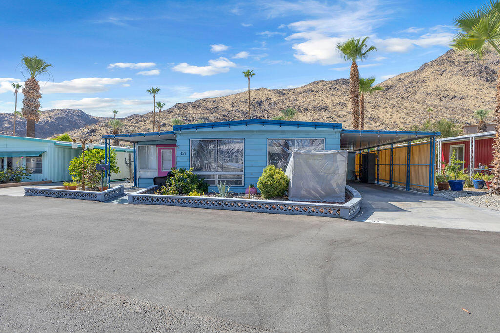 Welcome to your desert retreat in South Palm Springs! Located in Safari Park 55+ community, just below the iconic Bob Hope House. This home offers 2 bedrooms, 2 bathrooms, and approximately 1,390 square feet of comfortable living space, plus additional square footage in the enclosed entryway.Recent upgrades include brand-new plumbing throughout, offering peace of mind and long-term value. The layout is ideal for both relaxation and entertaining, with bright living areas.Enjoy access to amenities including a community pool and spa, all within a vibrant neighborhood close to shops, restaurants, and everything downtown Palm Springs has to offer.