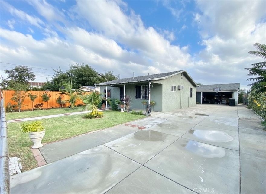 Fully Remodeled 3-Bedroom Gem in the Heart of Ontario!

Step into this beautifully upgraded 3-bedroom, 1-bath home nestled in the vibrant city of Ontario. From the moment you arrive, you'll be greeted by a lush, landscaped front yard featuring elegant palm trees, colorful flowers, and well-maintained greenery — offering standout curb appeal.

Inside, the home has been fully remodeled with brand-new windows, stylish flooring, and fresh paint both inside and out. The spacious layout is both functional and inviting, perfect for families, first-time buyers, or anyone looking for a move-in ready home.

Enjoy the security and privacy of a gated entry, with RV parking potential and a long driveway offering ample space for vehicles. The detached garage provides additional storage or conversion possibilities, and the two outdoor covered patios — one attached to the home, the other to the garage — create perfect settings for relaxing or entertaining.

Green thumbs will love the generous backyard, complete with fruit trees and plenty of space to grow your own garden oasis.

Don't miss the opportunity to own this turnkey home that blends comfort, style, and functionality — all in a great location!