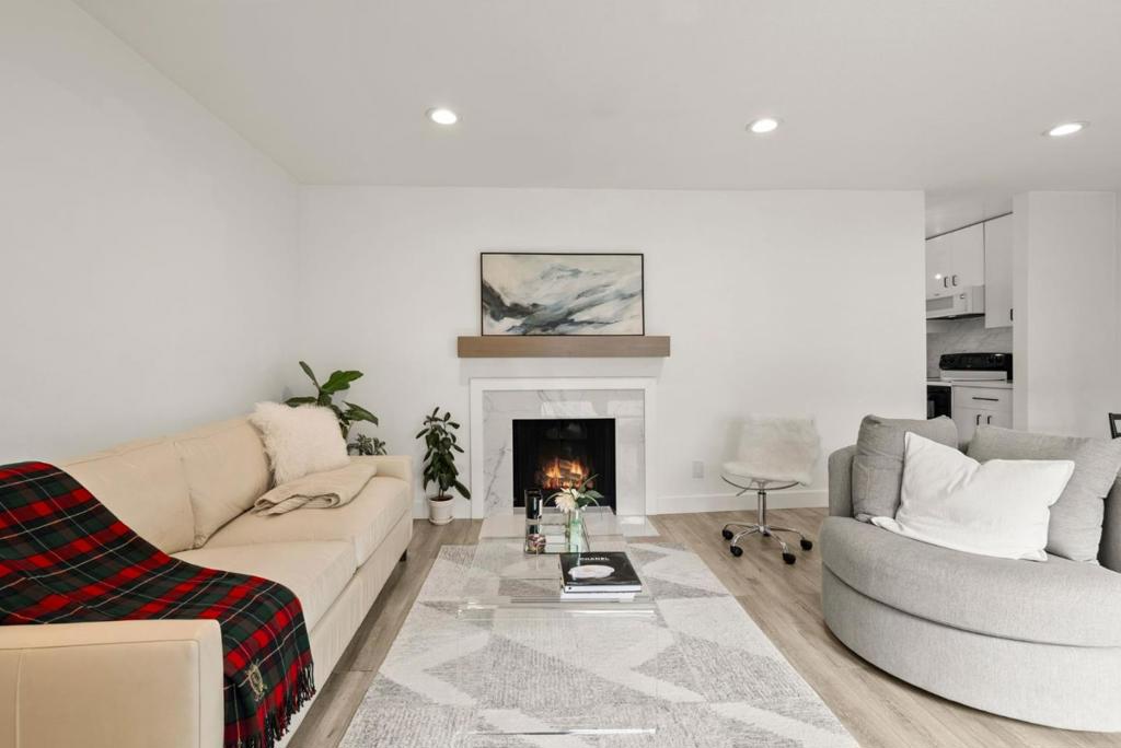 Live in a gated complex with beautiful outdoor spaces and resort-style amenities designed for relaxation and convenience. This upstairs unit with updated finishes, blends both privacy and stylish living at The Gardens in San Mateo. Offering a great location in the complex, this home is full of great features that are bound to please even the most sophisticated of tastes. The home has beautiful vinyl plank floors and an ideal sized living room with recessed lighting that is ideal for entertaining. The fully remodeled kitchen also contains an all-in-one washer/dryer unit. The large bathroom and bedrooms also allow multiple options on how to accommodate your lifestyle. Whether you need a home office or just two bedrooms, this unit can meet your needs. The Gardens community offers fantastic amenities including both indoor and outdoor pools, a spa, fitness center, clubhouse, and more, everything you need for relaxation and recreation. The home includes a private storage room and one assigned covered parking space as well as one unassigned space for those with two vehicles. Don't miss your chance to own this charming, updated condo with the ideal combination of comfort and an unbeatable location. Schedule your showing today and experience the lifestyle you've been searching for!