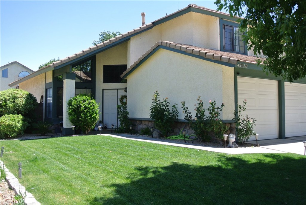 Spacious & Well-Maintained 4-Bedroom Home – A Must See!
This beautifully maintained 4-bedroom home offers a convenient guest room/office and full bathroom downstairs. This charming home is located in a quiet Westside community that backs up to the scenic Prime Desert Woodland Preserve. With a great curb appeal, open living space, and stunning views, this home is ready to impress.
Step inside to find an open living and dining room that sets the tone for comfort and style. The upstairs primary bedroom features a private ensuite with dual sinks, a soaking tub, a separate shower, and dual closets. Two additional spacious bedrooms upstairs. Laminate flooring throughout creates a seamless flow.
The updated kitchen offers a pantry and extra storage cabinets, opening to the family room with a cozy fireplace and a view of the backyard.
The backyard is perfect for entertaining, with low-maintenance upgraded turf, manicured landscaping, and a cemented side yard. An indoor laundry room with storage cabinets for added convenience. Property is centrally located just minutes away from Antelope Valley College, schools, shopping centers, freeways, and so much more! This is the perfect blend of comfort, functionality, and convenience—ready for you to move in and make it yours!