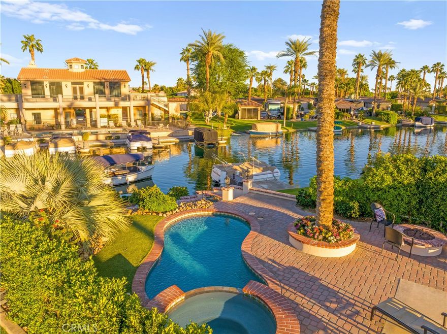 Welcome to Motorcoach Country Club, one of the most desirable luxury RV resorts in Indio. Lot 312 is a rare offering—one of the few lots that features both a private pool and a private dock. Enjoy the unique luxury of swimming in your own pool while having direct water access right from your lot—an amenity combination that few others can claim.
This one-of-a-kind community offers an unparalleled lifestyle. Motorcoach Country Club caters exclusively to Class A motorhomes ranging from 30' to 45', and provides access to world-class amenities including a 9-hole golf course, scenic waterways, a renovated restaurant and bar, three resort-style pools, pickleball and tennis courts, a fitness center, and separate men’s and women’s saunas.
The custom-built casita features a full bathroom with a stand-in shower, showcasing quality craftsmanship throughout. No expense was spared in the design and build of this exceptional lot.
This property presents a prime opportunity to expand the existing casita into a full-sized one, allowing you to customize it to your taste—without the added cost or effort of installing a pool, as it’s already complete.
The pool was recently sandblasted, all pumps professionally serviced, and it’s now in turnkey condition. Additionally, brand-new custom shutters were recently installed, adding both style and functionality.
Lot 312 is move-in ready—an excellent opportunity to experience the premier Motorcoach Country Club lifestyle.