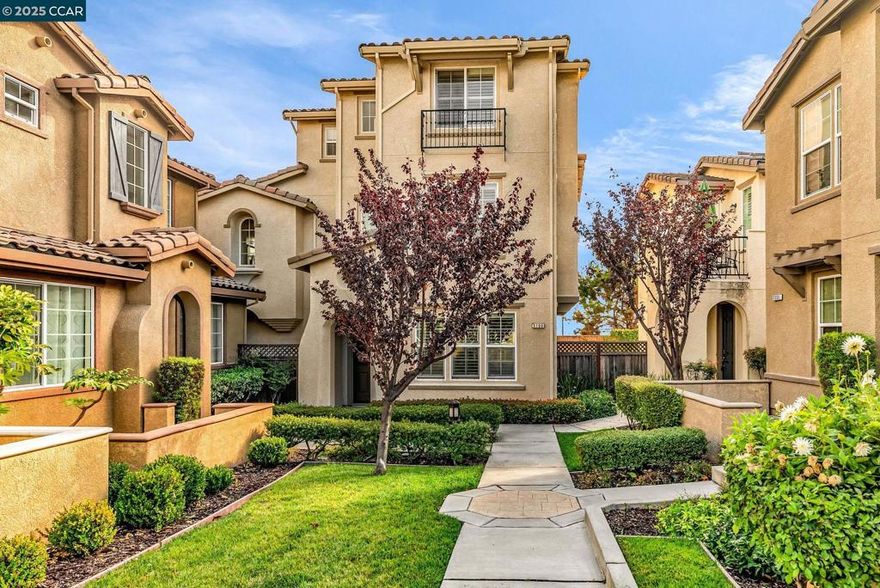 Welcome to 5160 Waggle Court – a modern gem in a quiet Richmond neighborhood with ample free parking, walking distance to Point Pinole Regional Park! This stylish two-bedroom, two-and-a-half-bath home with a bonus room is full of surprises. Built in 2016, it offers 1,779 sq. ft. of thoughtfully designed living space on a low-maintenance 2,831 sq. ft. lot.  Inside, the ground floor features a private bedroom suite with full bath—perfect for guests, a home office, or multi-generational living. The second level boasts an open-concept living and dining area, chef’s kitchen, and generous bonus room with its own HVAC—ideal as an office, media room, gym, studio, or guest space. On the third level, the spacious primary suite includes a full bath and loft area. Enjoy abundant natural light on all levels, with San Pablo Bay views showcasing stunning sunrises and sunsets.  This impeccably maintained home offers move-in-ready ease. Savor morning coffee or evening relaxation on the cozy backyard patio or second-level balcony. A two-car garage adds convenience, while the excellent location places you minutes from Richmond Country Club, I-80, and the San Rafael Bridge. Low HOA dues include front yard maintenance for truly easy living!