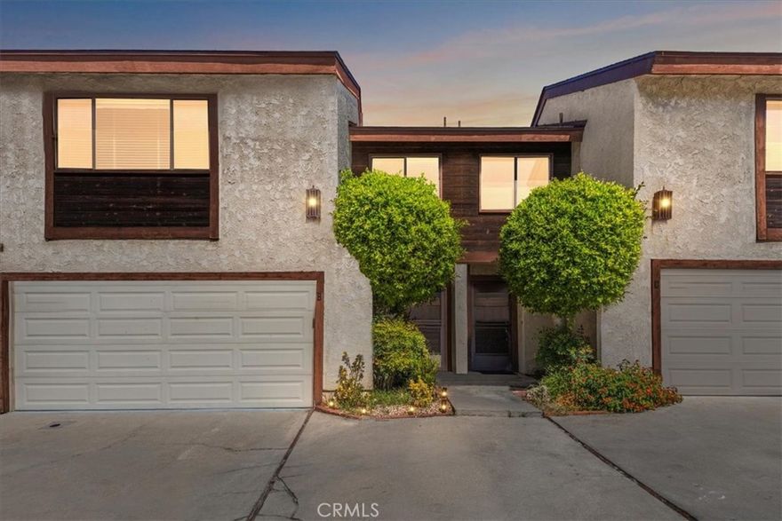 WELCOME to this beautiful two-story townhome in Monrovia. The open living area flows easily into the kitchen creating a welcoming space. Upstairs, the bedrooms are bright and comfortable, with natural light throughout. Step outside to a private patio, perfect for relaxation, and an attached garage adds everyday convenience. Ideally located close to Old Town Monrovia, dining, shopping, schools, and transportation.