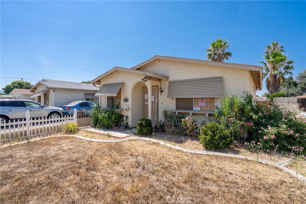 Located in the 55+ Valle Hermosa community, this single-story 2 bedroom, 1 bathroom home presents a value-add opportunity for investors or experienced buyers looking to renovate and build equity. The property features a classic ranch-style facade with a welcoming front porch and gated front yard. The interior offers a functional layout with “good bones”, ready for a full cosmetic update. The exterior includes a fenced front and rear yard with some mature landscaping and off-street parking both in the single car garage or driveway. Conveniently located near shopping, medical services, and major thoroughfares. Cash or renovation financing only. Property to be sold as-is.
