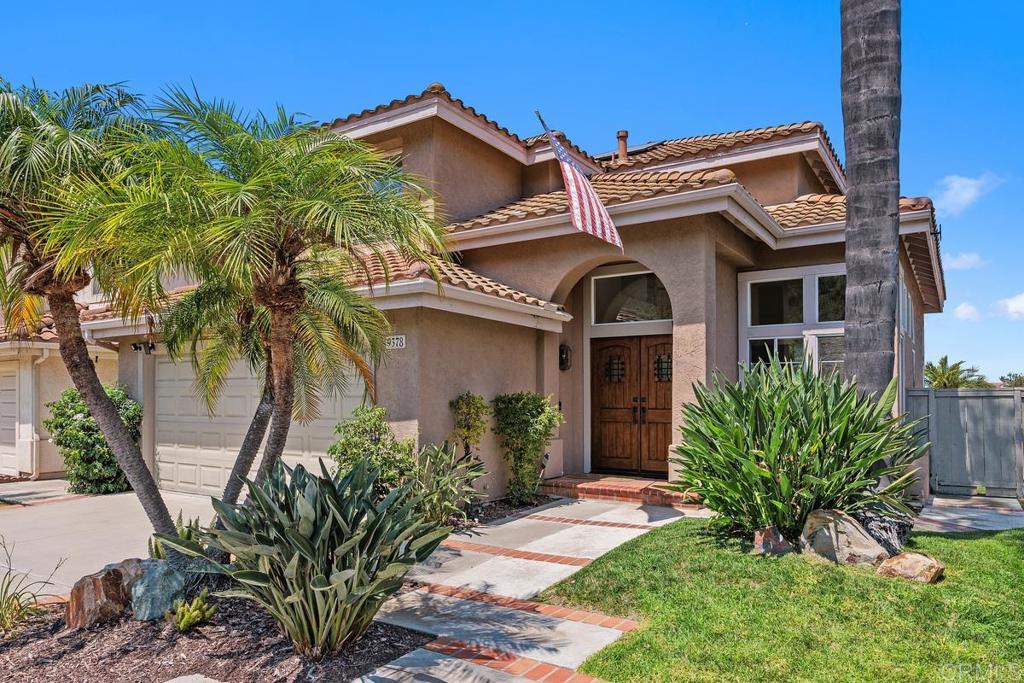 This spacious 4-bedroom, 3-bath home is located in the highly desirable community of Woodcrest Hills in Rancho Peñasquitos. Featuring soaring vaulted ceilings, brand-new carpet, and a freshly painted interior, it offers a bright and welcoming feel throughout. The beautifully upgraded kitchen is perfect for any home chef, and energy efficiency abounds with owned solar and a Tesla Powerwall battery. From the backyard and patio, enjoy breathtaking views and unforgettable sunsets—an ideal setting for entertaining friends and family. Community amenities include a sparkling pool, tennis courts, and scenic green spaces. Outdoor enthusiasts will love the nearby Rancho Peñasquitos Preserve, offering over 10 miles of trails. With low HOA fees of just $165 per month, convenient access to shopping, and a serene “country” feel while still being close to the city, this home truly offers the best of both worlds!