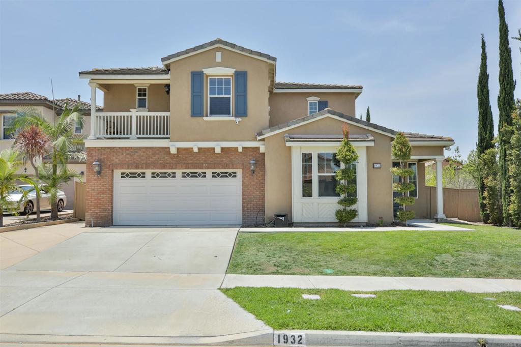 Stunning Home in San Miguel Ranch on a Cul-de-Sac! This beautifully upgraded 5-bedroom, 4.5-bathroom home is a true standout, nestled on a spacious corner lot in a quiet cul-de-sac. From the moment you walk in, you'll appreciate the elegant ambiance and thoughtful design throughout. The main level features a formal living room with a cozy fireplace, a formal dining room, and a spacious great room that seamlessly combines the kitchen, dinette, and family room—perfect for entertaining. The upgraded kitchen boasts granite countertops, stainless steel appliances, and rich wood cabinetry. Wood flooring, travertine tile, and plantation shutters add to the upscale charm. The large, landscaped backyard (11,263 sq ft lot) offers plenty of space for a swimming pool, garden, or additional outdoor living areas. The family and dining rooms open to this beautiful yard, enhancing the indoor-outdoor flow. A full bedroom and bathroom are conveniently located on the first floor, along with a unique bonus space off the garage that makes an ideal office or workspace. There’s even room to build out a storage area or maid’s quarters. The two-car garage has been thoughtfully converted into a sleek exercise studio, complete with a mirrored wall—easily reverted back to a garage if desired. Upstairs, you'll find a spacious loft with elegant wrought iron railings—perfect for a home theater, second family room, or multiple office setups. The oversized primary suite includes a private balcony with views, a luxurious bathroom with a separate soaking tub and shower, and a large walk-in closet. With beautiful curb appeal, flexible living spaces, and exceptional indoor-outdoor potential, this home is truly a winner! Did I mention PAID solar system, charging station